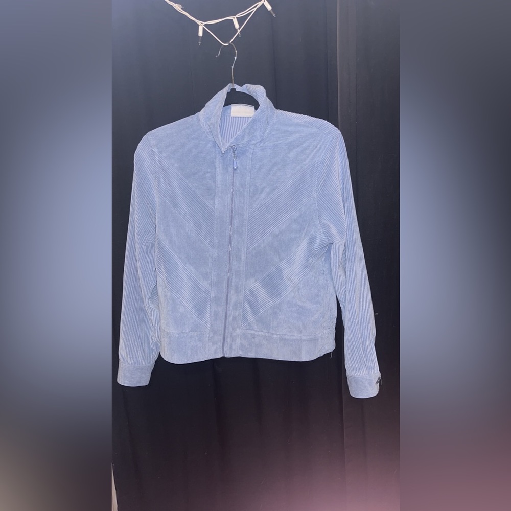 Light Blue Zip Up Jacket